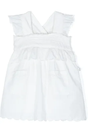 Stella McCartney Katoenen jurk met broderie anglaise
