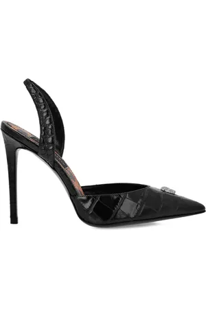 Philipp Plein Slingback pumps met krokodillen