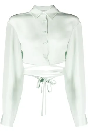 CHRISTOPHER ESBER Zijden blouse met striksluiting