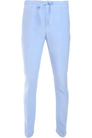 120% Lino Broek met trekkoordtaille