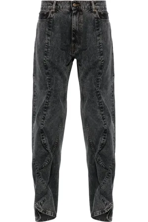 Y / PROJECT Evergreen Wire mid waist straight jeans
