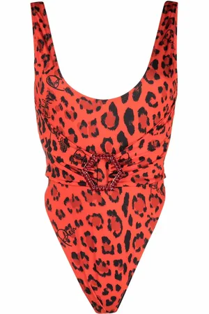 Philipp Plein Badpak met luipaardprint