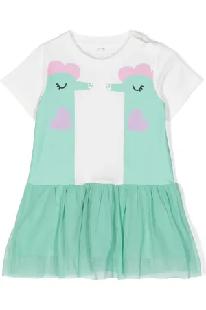 Stella McCartney Katoenen jurk met print