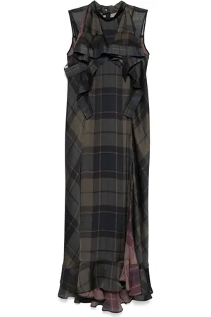 SACAI Geruite jurk