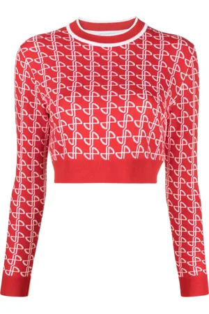 Patou Trui met logo jacquard