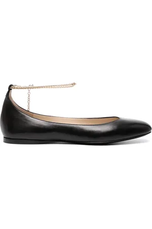 Giorgio Armani Leren ballerina