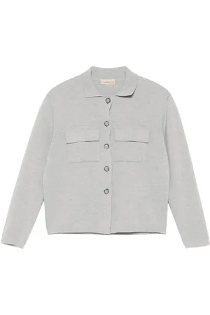 BLANCA Vest met gemêleerd effect