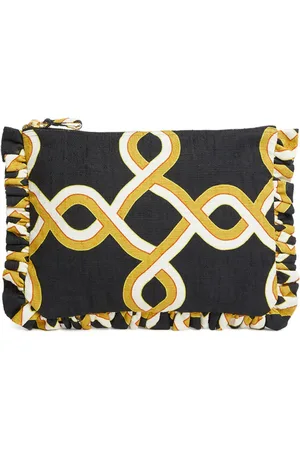 La DoubleJ Katoenen clutch met print