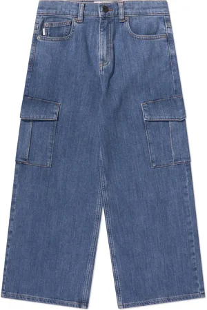 DL1961 Kids Jeans met verlaagd kruis en wijde pijpen