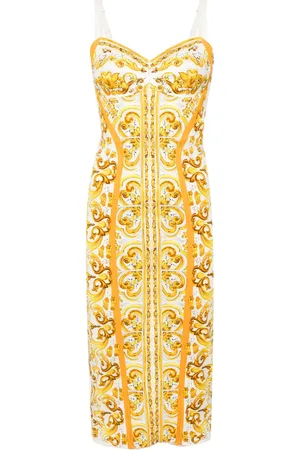 Dolce & Gabbana Korsetjurk met print