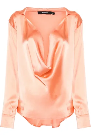 AMEN Anna satijnen blouse