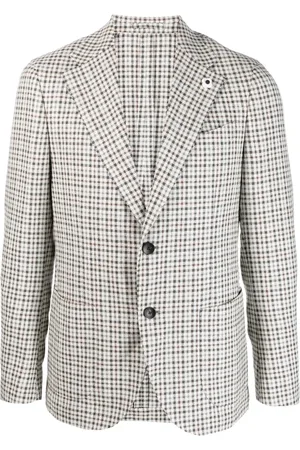 LARDINI Blazer met enkele rij knopen