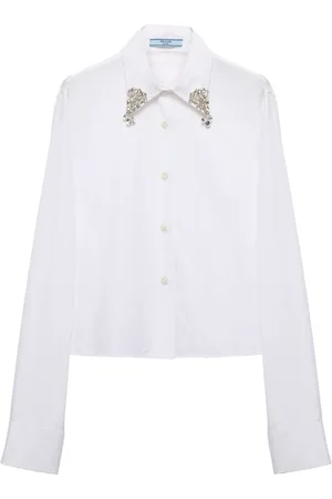 Prada Blouse verfraaid met kristallen