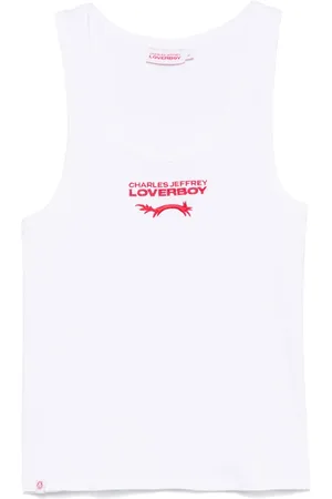 Charles Jeffrey Loverboy Tanktop met geborduurd logo