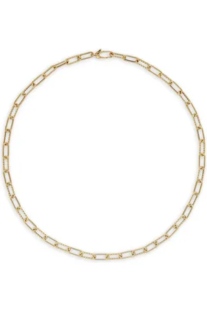 David Yurman 18kt geelgouden DY Madison schakelhalsketting (4mm)