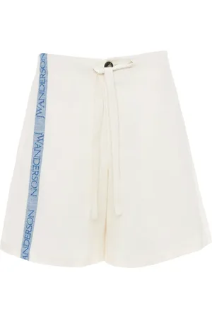 J.W.Anderson Intarsia logo shorts met wijde pijpen