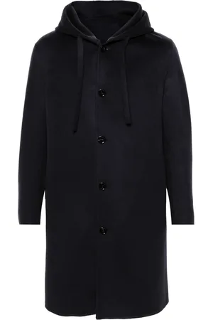 LARDINI Wollen jas met capuchon
