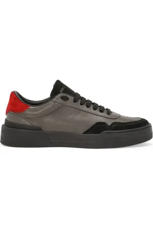 Dolce & Gabbana New Roma leren sneakers met vlakken