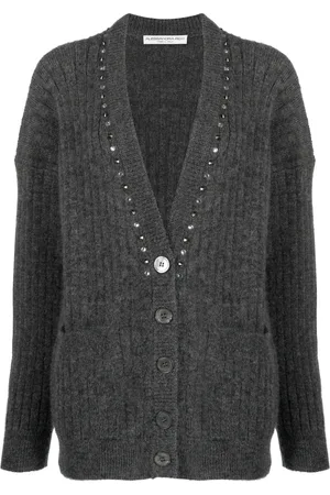 Alessandra Rich Vest verfraaid met studs
