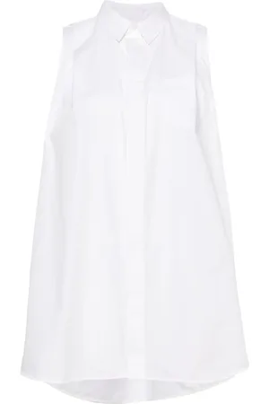 SACAI Popeline blousejurk met A