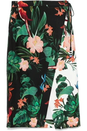 Farm Rio Midnight Macaw Fiesta midi
