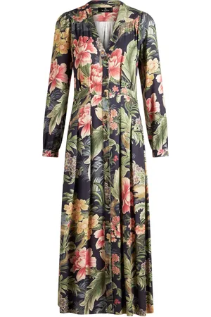 Etro Twill blousejurk met bloemenprint