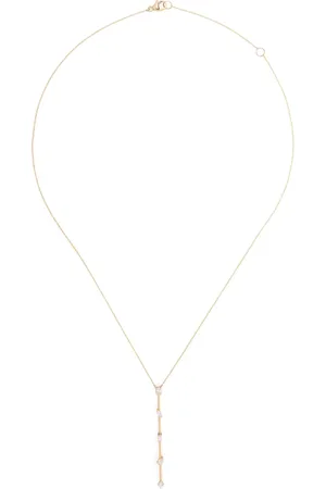 Dana Rebecca Designs 14kt geelgouden Alexa Jordyn halsketting met diamanten hanger