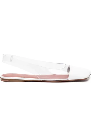 Amina Muaddi Doorzichtige slingback ballerina