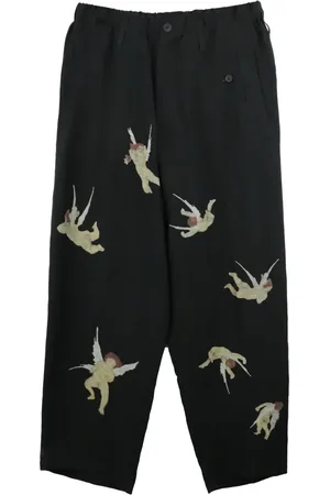 YOHJI YAMAMOTO Broek met engelprint