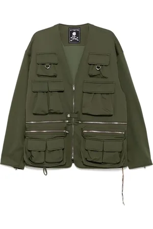 MASTERMIND Legerjack met geborduurd logo