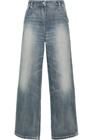 Kenzo Low waist jeans met wijde pijpen