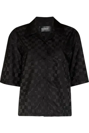 MISBHV Blouse met monogram patroon
