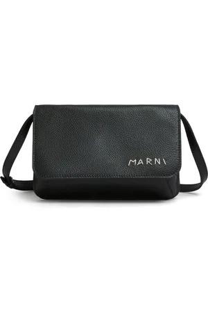 Marni Leren heuptas met geborduurd logo