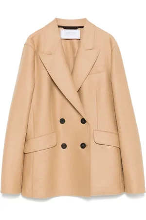 Harris Wharf London Blazer van geperste wol