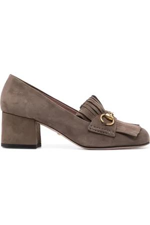 Gucci Horsebit suède pumps