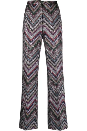 Missoni Broek verfraaid met pailletten