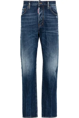 Dsquared2 642 mid waist straight jeans