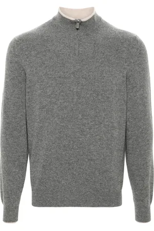 FEDELI Geribbelde sweater