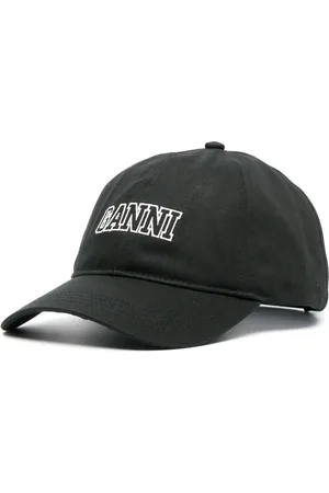 Ganni Honkbalpet met geborduurd logo