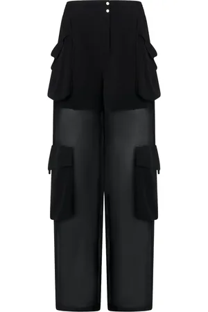 Pinko Doorzichtige cargo broek