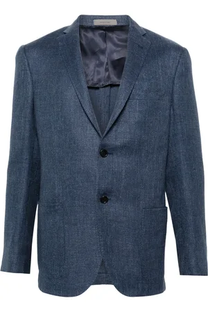 corneliani Twill blazer met enkele rij knopen