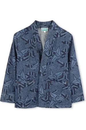 Kenzo Spijkerjack met abstracte print