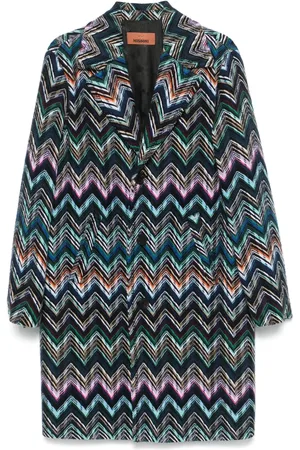 Missoni Jas met chevron gebreide