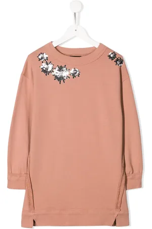 Le pandorine Sweaterjurk met pailletten