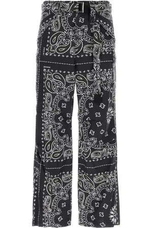 SACAI Cargo broek met bandanaprint
