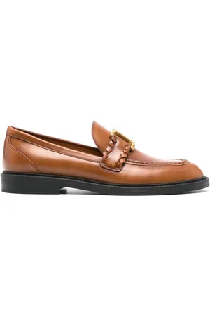 Chloé Marcie loafers met ronde neus