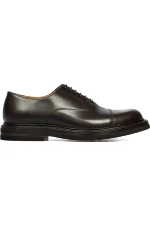 Green george Leren derby schoenen
