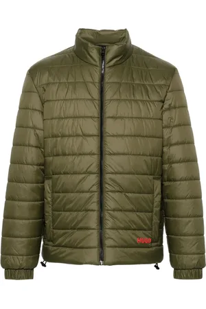 HUGO BOSS Gewatteerd jack met logoprint