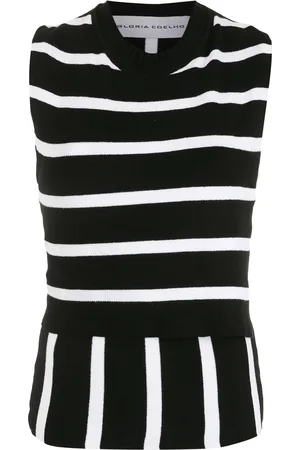 Gloria Coelho Gestreepte blouse