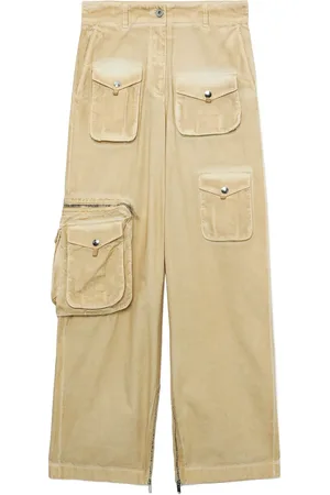 Halfboy Katoenen cargo broek met vervaagd effect